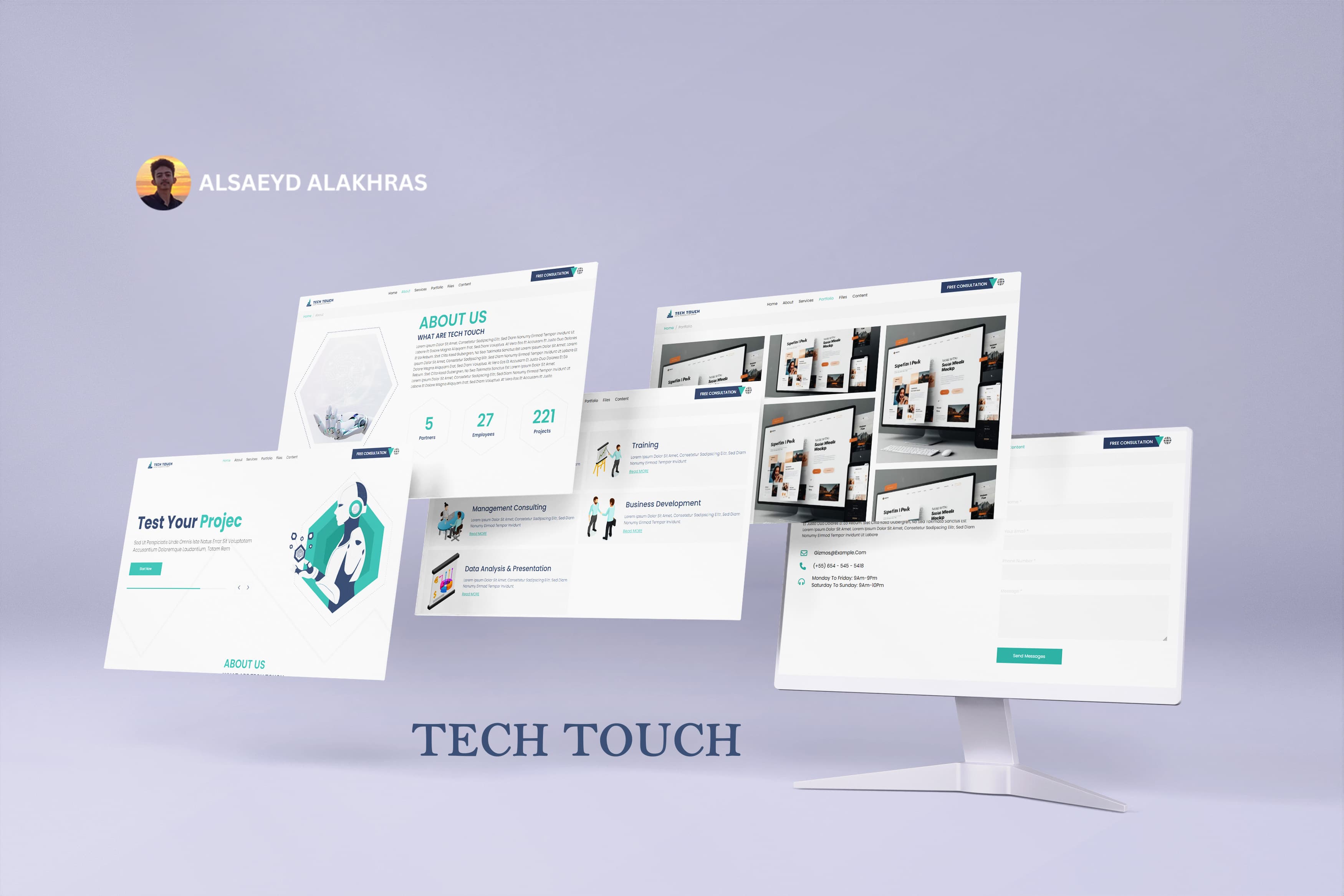الموقع الترويجي لشركة Touch للاتصالات